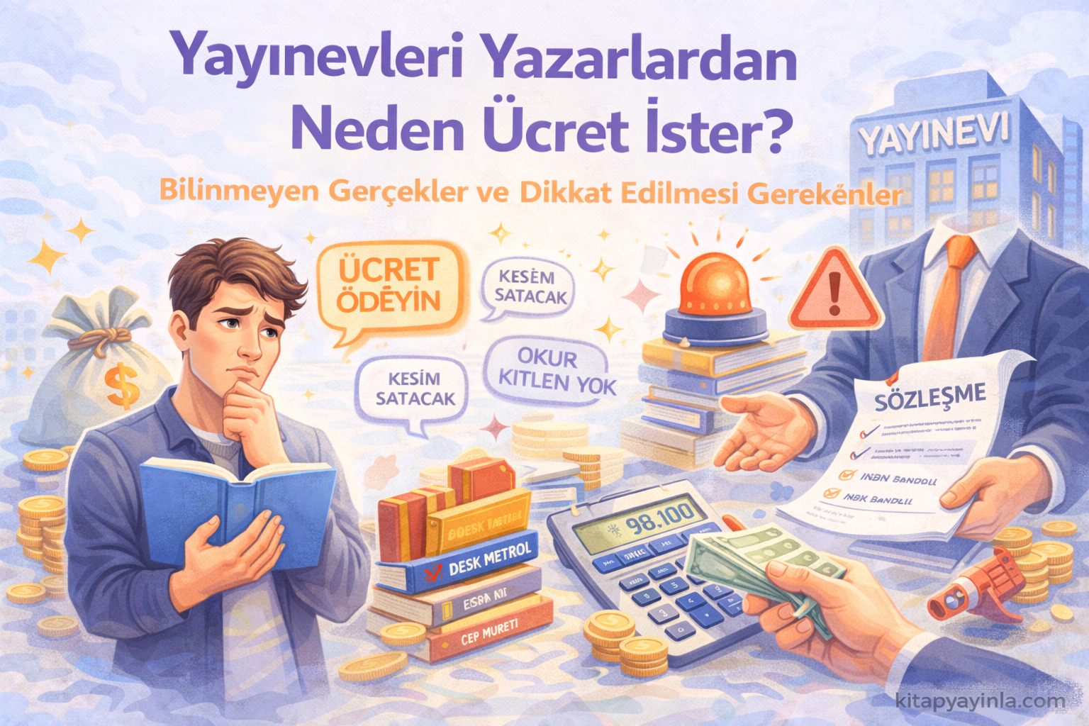 Yayınevleri neden ücret ister?